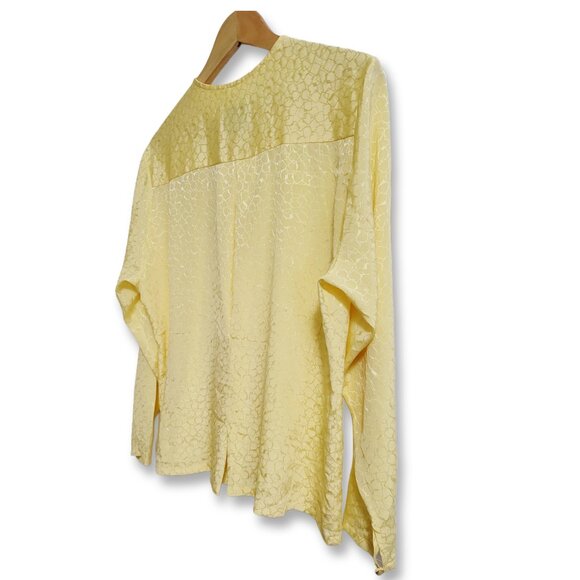 🌿Vintage 80s Pendleton Blouse - Women's Large - Embossed Boho Chic Top - Picture 9 of 12